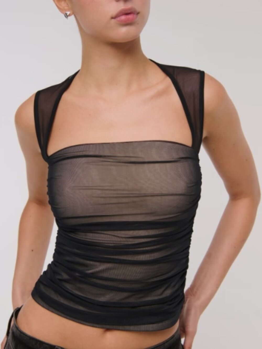 NWOT A&F Ava Mesh Top